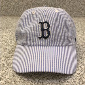 Brand new & rare seersucker Red Sox baseball Hat